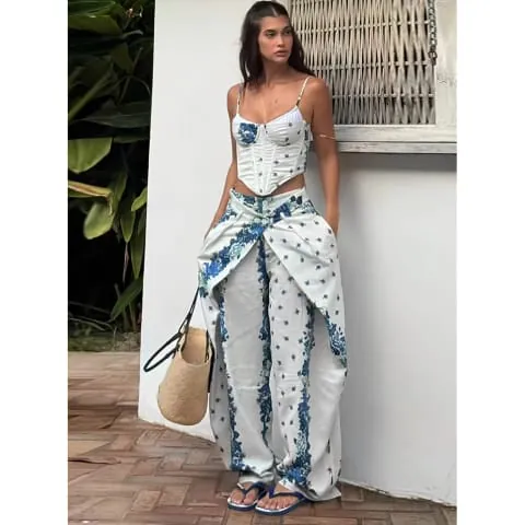 Conjunto Pantalona + Top Estampado
